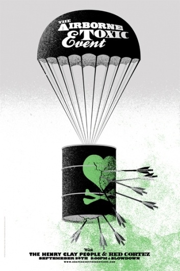 GigPosters.com - Airborne Toxic Event - Henry Clay People, The - Red Cortez #dekay #airborne #event #gig #mike #the #toxic #poster