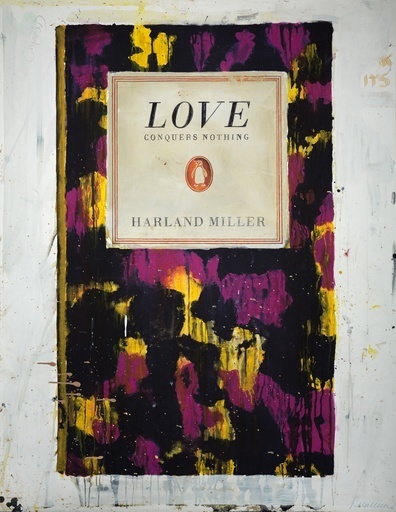 Harland Miller Love Conquers Nothing, 2015 Hand painted print