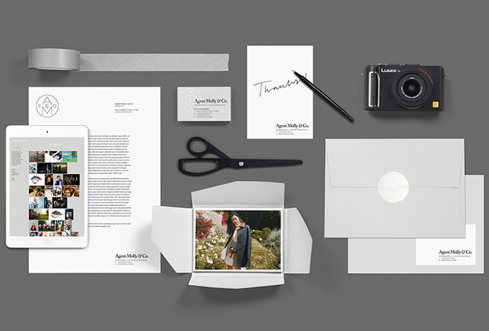 Agent Molly & Co by Twenty-Five Art House #branding #stationary