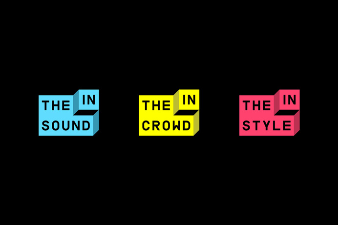 THE IN on Behance #branding #colored #90 #