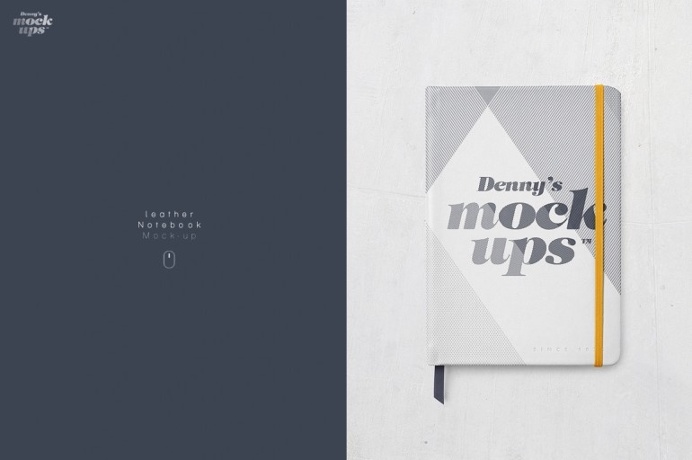 Leather Notebook Mockup