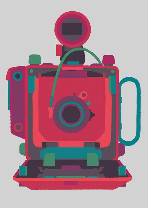 Basilicas print series by Adrian Johnson celebrates classic cameras #camera #illustration
