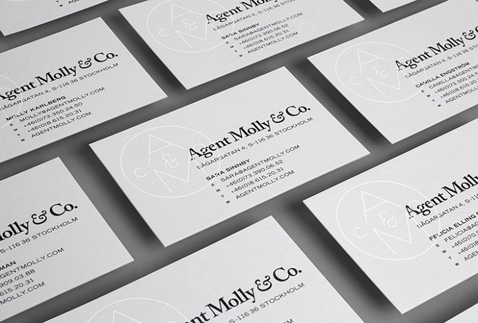 Agent Molly & Co by Twenty-Five Art House #business cards #branding