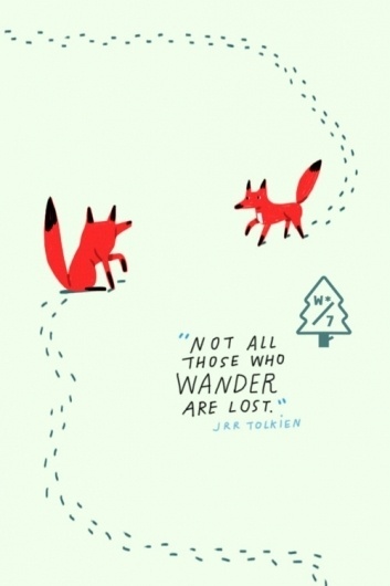 Wander Blog #illustration #postcard #project #typography