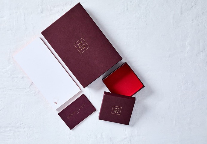 Vermillion Branding - Mindsparkle Mag Stitch Design Co. designed the branding for Vermillion – a clothing boutique located in Raleigh, North Carolina with a highly edited collection of sought-after designers including Isabel Marant, Balenciaga, Figue, Megan Park, and The Row. #logo #packaging #identity #branding #design #color #photography #graphic #design #gallery #blog #project #mindsparkle #mag #beautiful #portfolio #designer