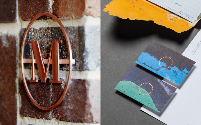 Stationery with die cut and block foil detail for bar and restaurant Junction Moama designed by Seesaw #dsfgh