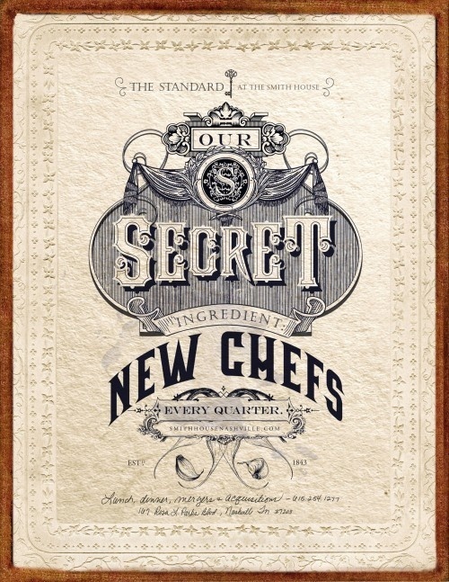 Smithhouse 1843 #nashville #vintage #poster #typography