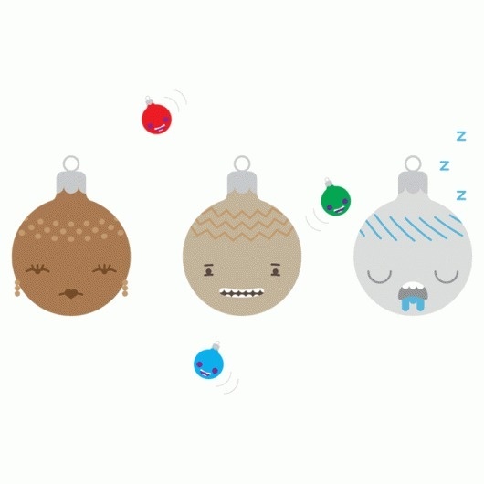 BLANKET MAGAZINE - something & something else #christmas #illustration #vector #baubles