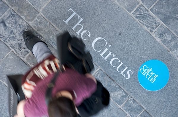 Cabot Circus We were employed by Land Securities to design the rebrand of Cabot Circus, Bristol's award-winning city-centre shopping centr #retail #circle #logo #wayfinding