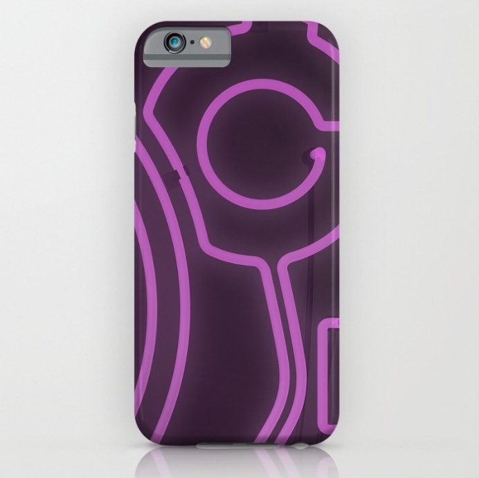 Neon Turntable Phone Case at Søciety6 #turntable #technics1200 #neonsign #3dart #cinema4d #3drender #rickardarvius