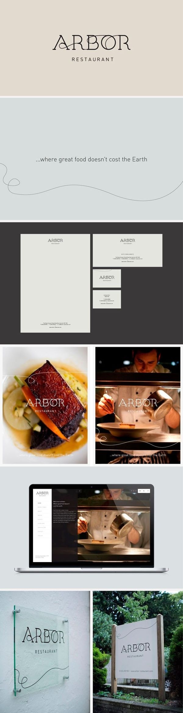 identity / Arbor restaurant #catering