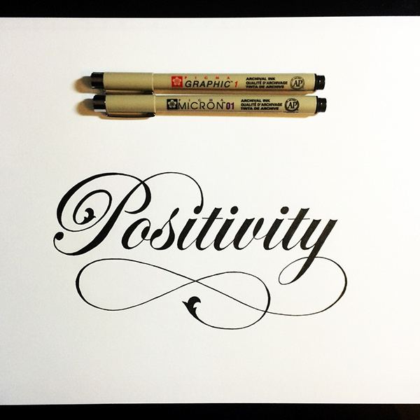 Hand Drawn Collective Vol. 3 on Behance #ink #design #positive #beautiful #letter #positivity #art #type #drawing #typography