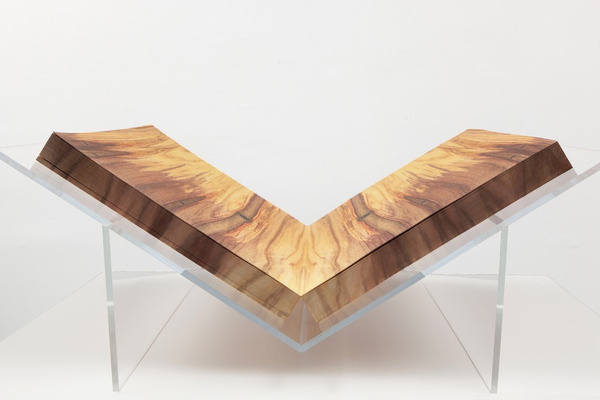 Tauba Auerbach, Wood, 2011, Digital offset printing, Mohawk superfine paper, 55 pages, hand painted edges. #wood #print #book #art