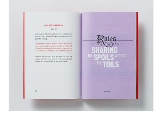 The Rules for the Conduct of Life Booklet - FPO: For Print Only #rule #booklet #design