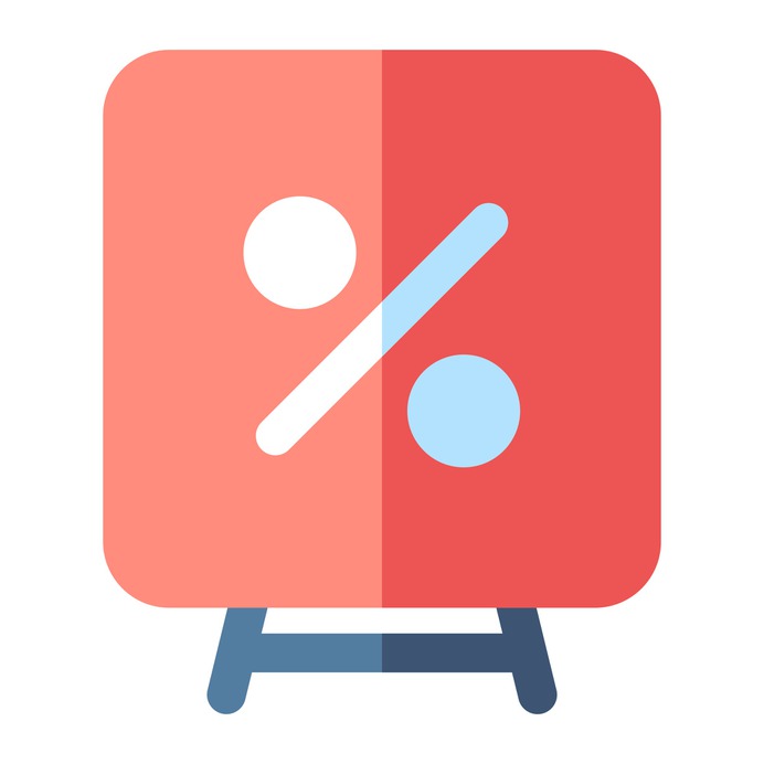 See more icon inspiration related to percent, discount, commerce and shopping, percentage, sales, marketing, shapes and signs on Flaticon.