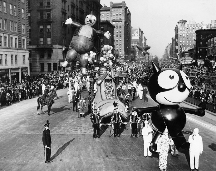 Felix the Cat, Macy's Thanksgiving Parade, early 1920's