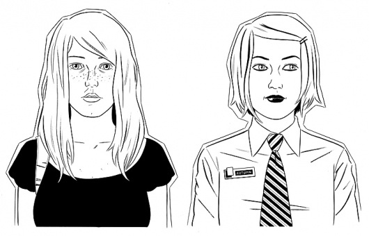 Google Image Result for http://www.adrian-tomine.com/OriginalArt/ON10COVER-OA.jpg #tomine #nerve #adrian #comic #optic