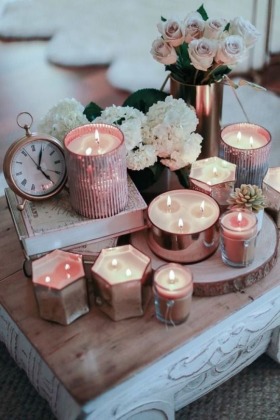 - pastel scented candle