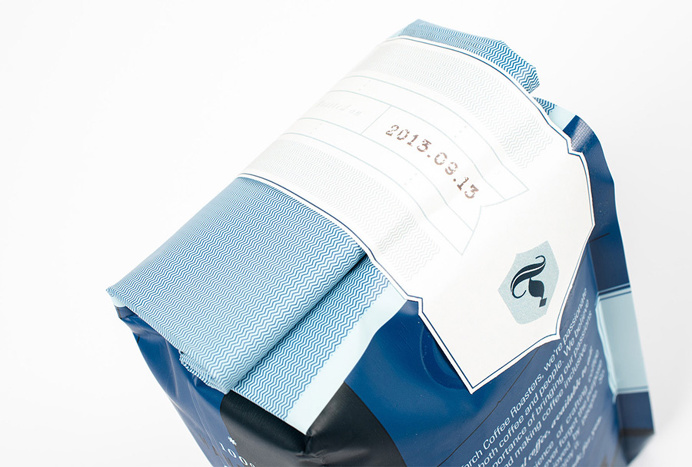 coffee, torch, blue, sticker, wrap, detail