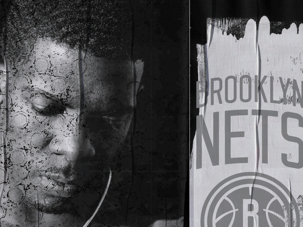 BROOKLYN NETS REDO — DERRICK C. LEE #blackwhite #nets #white #brooklyn #& #black #identity #nba #basketball