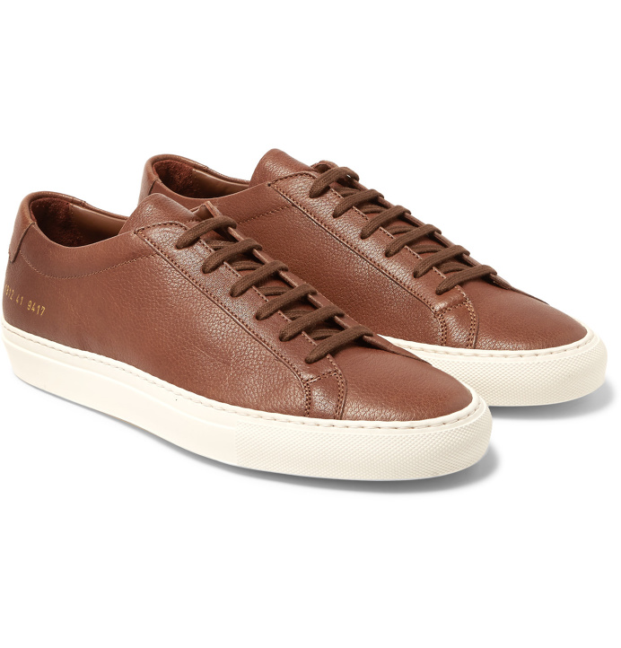 COMMON PROJECTS Original Achilles Grained-Leather Sneakers