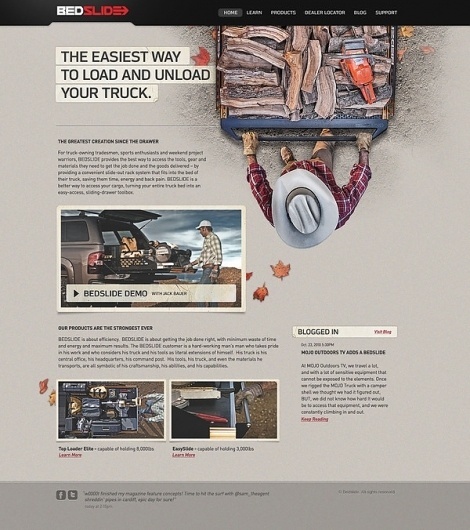 Bedslide on the Behance Network #website #petty #dann