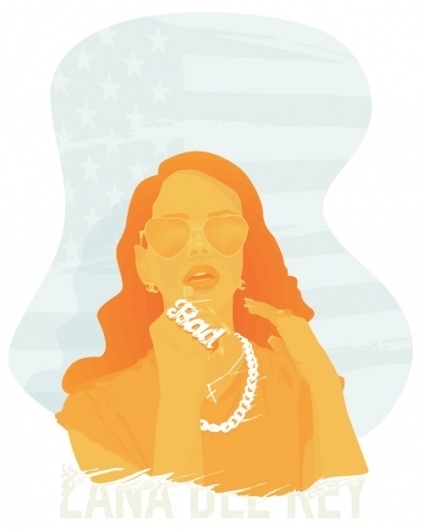 ANONYMOUS MAG #sing #artist #del #lana #american #rey #illustration #singer #bling