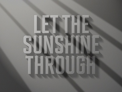Dribbble - Let the Sun shine by Michael #type #lettering #awesome