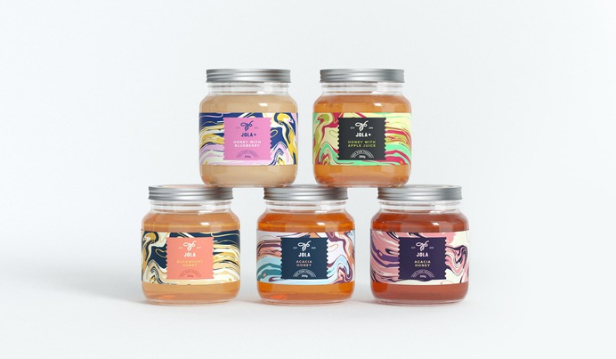 Jola Honey Mix - Mindsparkle Mag Tough Slate Design Branding Agency deisgned Jola Honey Mix – a Bright and Innovative Packaging created to attract younger audiences. #logo #packaging #identity #branding #design #color #photography #graphic #design #gallery #blog #project #mindsparkle #mag #beautiful #portfolio #designer
