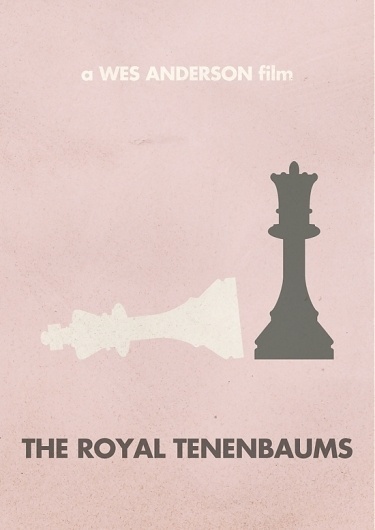 Justin Mezzell #print #wes #anderson #minimalism #royal #simple #tenenbaums #poster
