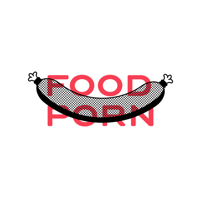 Food Porn #illustration #artwork #poster #draw #doodle #vector #graphic #design #designer #icon #outline #line