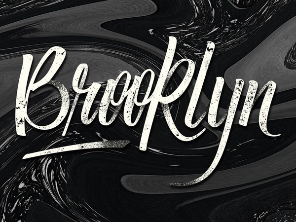 Brooklyn Lettering #calligraphy #lettering #vector #letter #typeface #brooklyn #typography