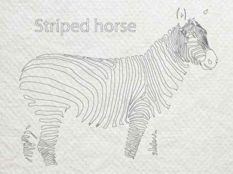 Stripes horse #horse #design #striped #zebra #stripe