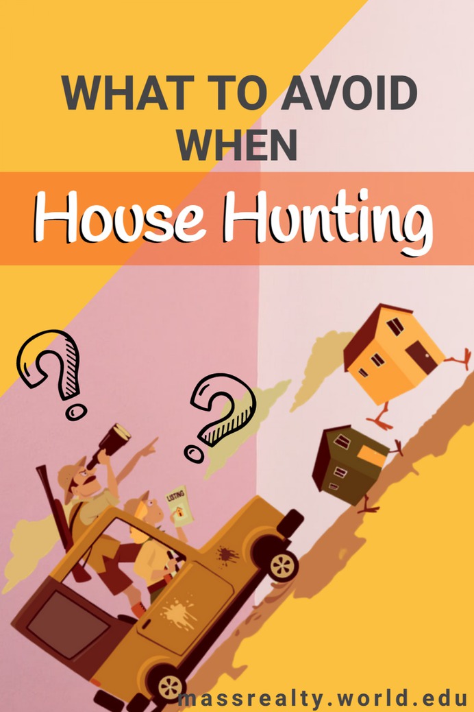 Things You Should Not Do Looking For a House Infographic