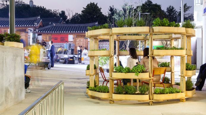 Husum and Lindholm Architects Growmore installation at Seoul Biennale.