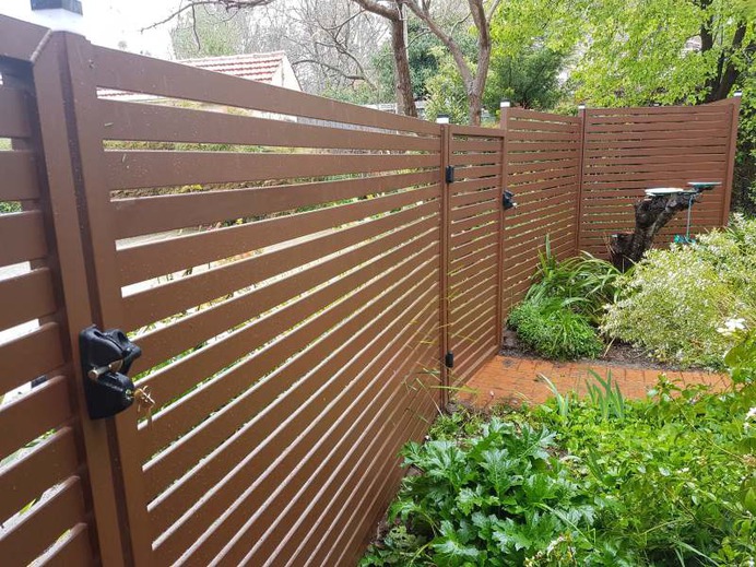 Aluminium garden gate