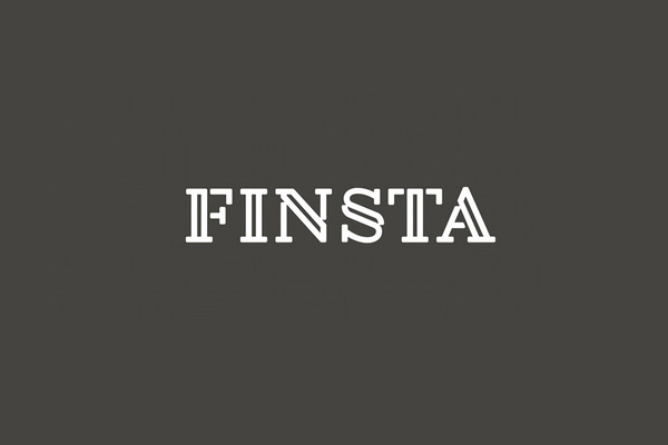 Logotype designed by Werklig for Finish law firm Finsta #finsta