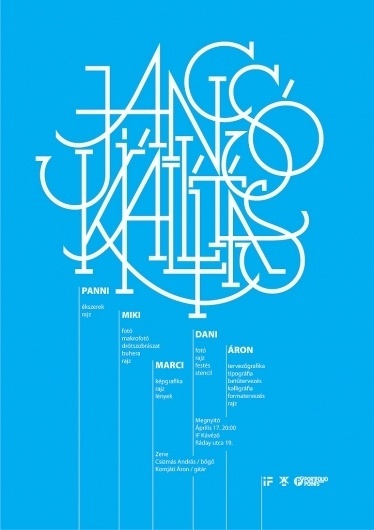 All sizes | jancsó kiállítás / exhibition poster | Flickr - Photo Sharing! #blue #poster