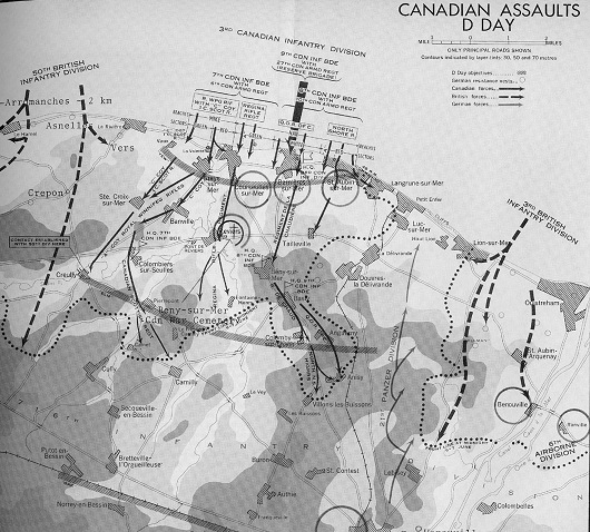 Google Image Result for http://warchronicle.com/canadian_armoured/regimentals_wwii/canadianddaybw.jpg #white #infographics #war #black #map #vintage #and #typography