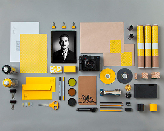 Dylan Culhane Identity and Collateral by Ben Johnston | Inspiration Grid | Design Inspiration #branding #yellow #stationary #collateral