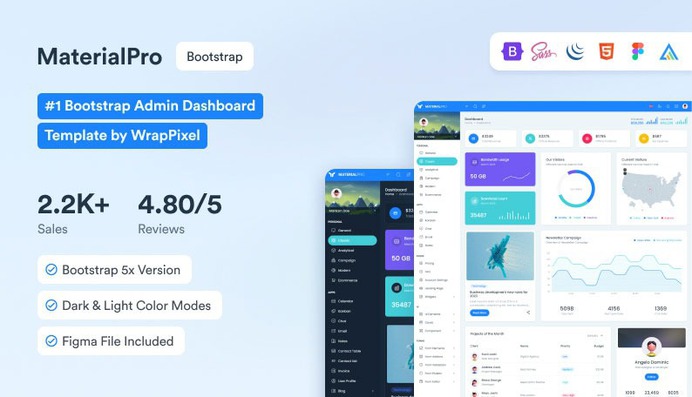 MaterialPro is more than just an admin template; it's a robust toolkit designed to bring efficiency, elegance, and ease to your web management tasks. Whether you're a developer, a designer, or somewhere in between, MaterialPro is equipped to elevate your projects to the next level. Unlock the full potential of your digital management with MaterialPro.