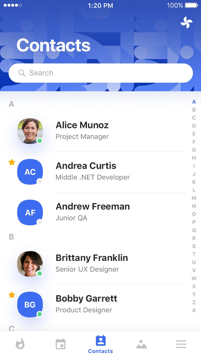 Contacts & Profile by Dmitriy Ivanov