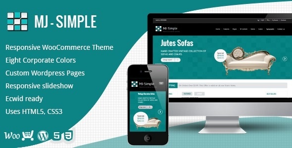 MJ Simple - Resonsive woocommerce Theme #interior #woocoomerce #template #cyan #shop #design #responsive #ecwid #theme #ecommerce #furniture #mobile #wordpress #blue #ready #online