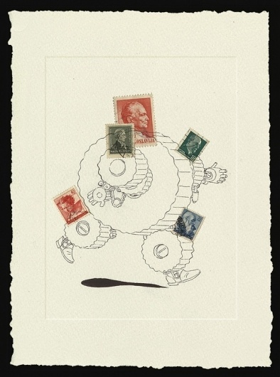 Stamp Drawings on the Behance Network #stamp #drawing