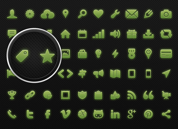 Icon Pack for Mobile & Web #icon #design #icons #graphics #green