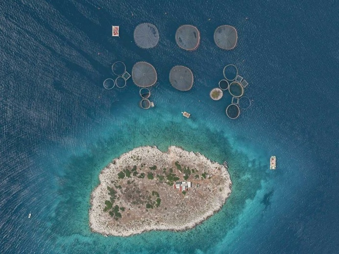 Fish Farms: Intensive Mass Fish Farming in Greece by Bernhard Lang