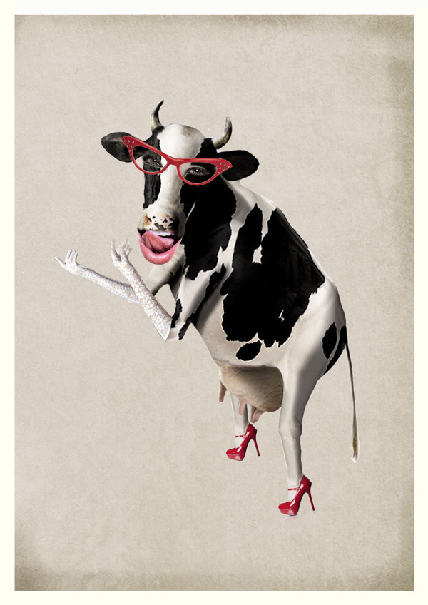 Ladies Collage - Milky Glamour #digital #design #graphic #collage