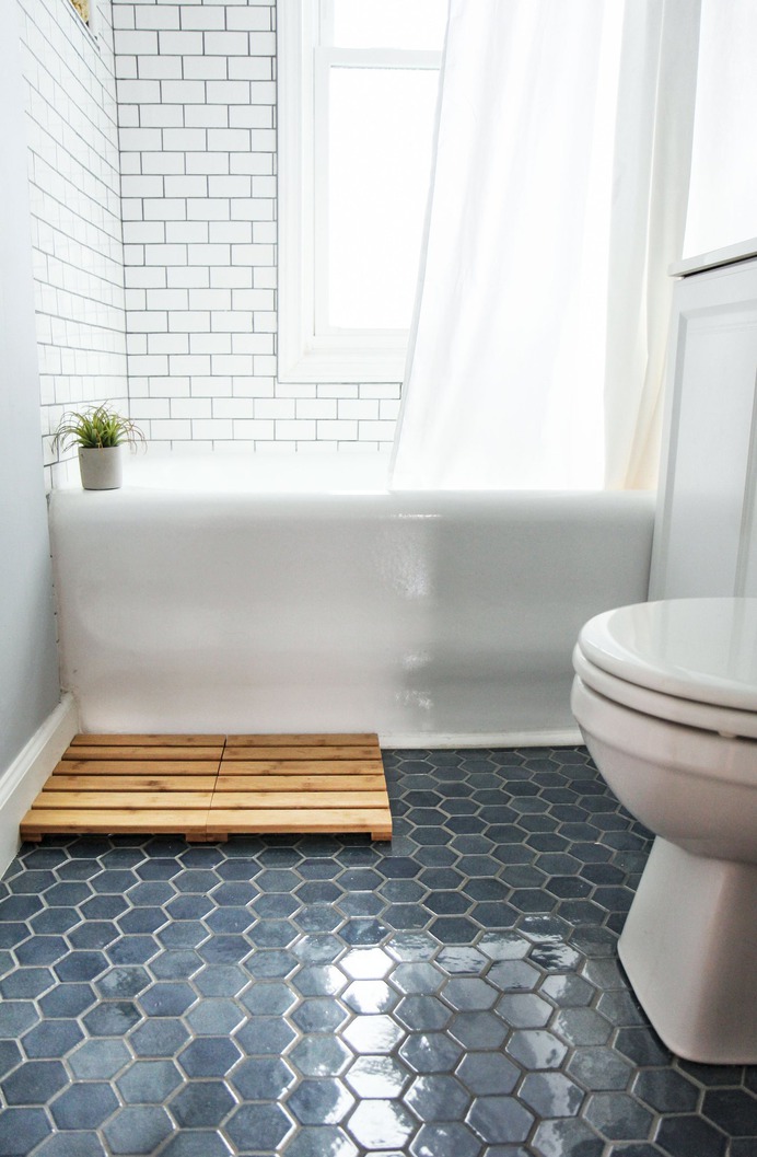 Blue-Hexagon-Floor-Tile