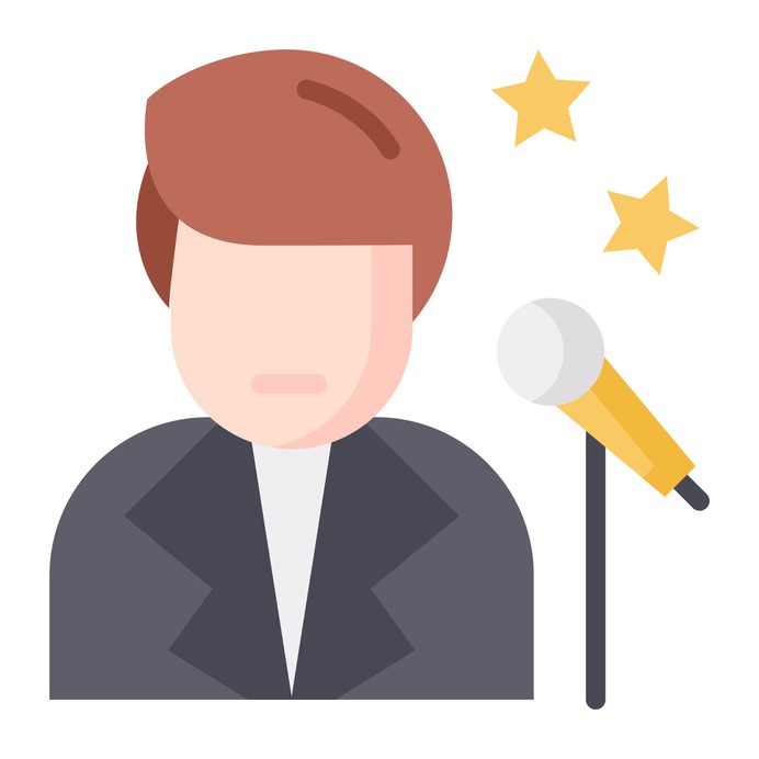 See more icon inspiration related to sing, professions and jobs, music and multimedia, music note, singer, electronics, conference, audio, communications, song, user, voice, microphone and tool on Flaticon.