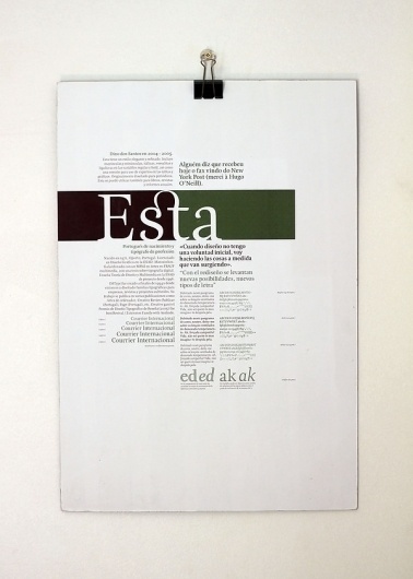 Especimen Tipografico on the Behance Network #editorial #typography